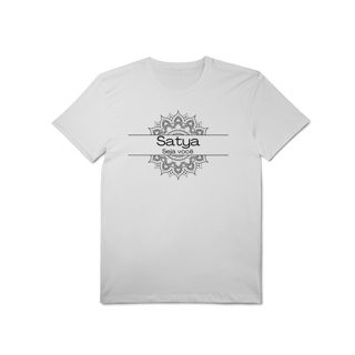 Nome do produto Camiseta Yoga Tradicional Algodão Pima Satya – Viva Sua Verdade