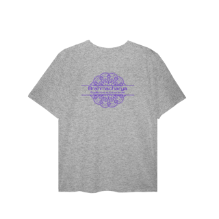 Nome do produto Camiseta Yoga Plus Size Brahmacharya, Foque no Essencial
