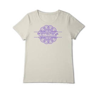 Nome do produto Camiseta Yoga Babylong Algodão Pima Brahmacharya, Foque no Essencial