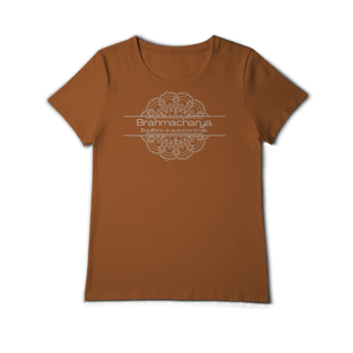 Nome do produto Camiseta Yoga Babylong Algodão Pima Brahmacharya, Foque no Essencial