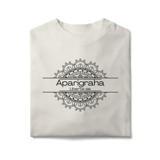 Nome do produto Camiseta Yoga Oversized Aparigraha, Liberte o que Não te Serve