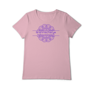 Nome do produto Camiseta Yoga Babylong Algodão Pima Brahmacharya, Foque no Essencial