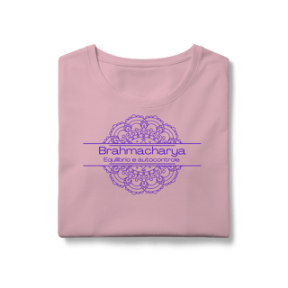 Nome do produto Camiseta Yoga Babylong Algodão Pima Brahmacharya, Foque no Essencial