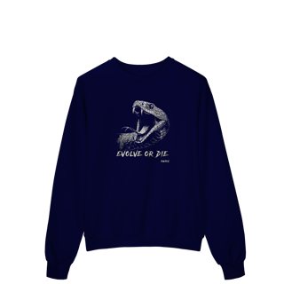 Nome do produto Moletom Fechado - Evolve or Die (Viper)