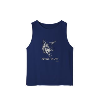 Nome do produto Regata Sport Dry Masc - Evolve or Die (Lobo)