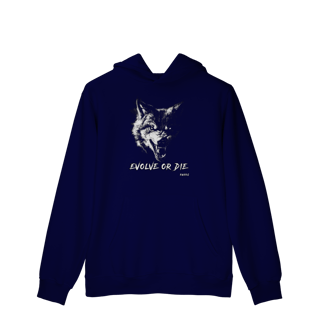 Nome do produto Moletom Canguru - Evolve or Die (Lobo)