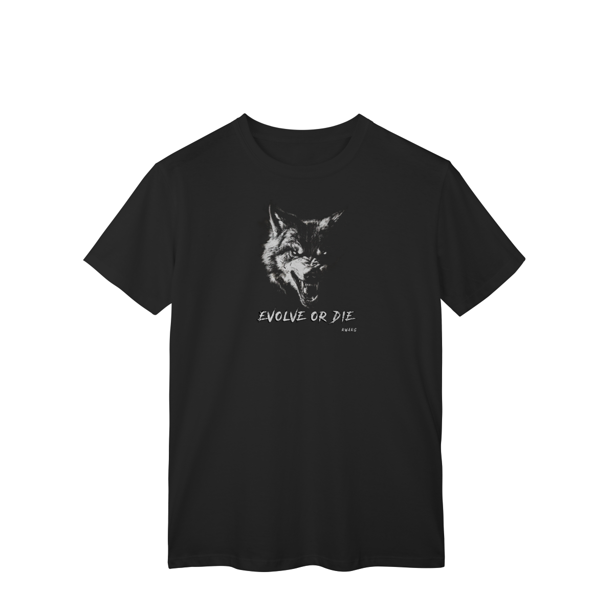 Nome do produto: T-shirt Classic - Evolve or Die (Lobo)