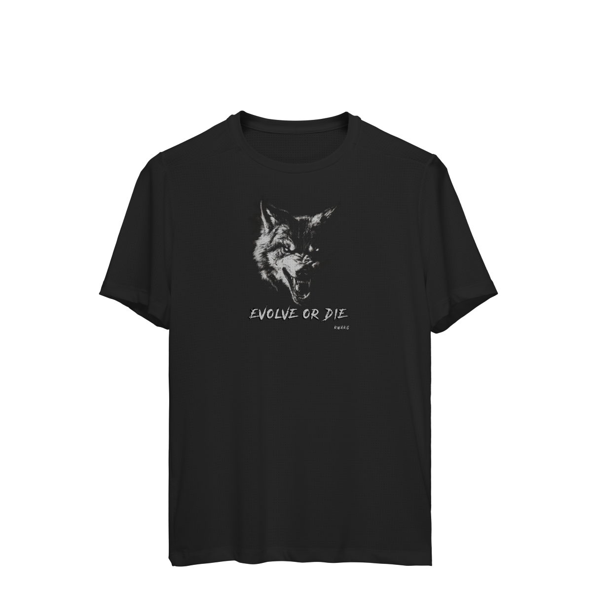Nome do produto: Camiseta Sport Dry UV - Evolve or Die (Lobo)