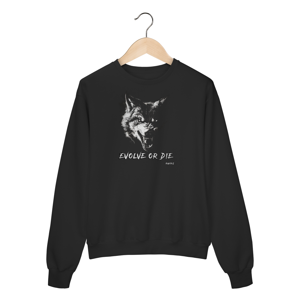 Nome do produto: Moletom Fechado - Evolve or Die (Lobo)