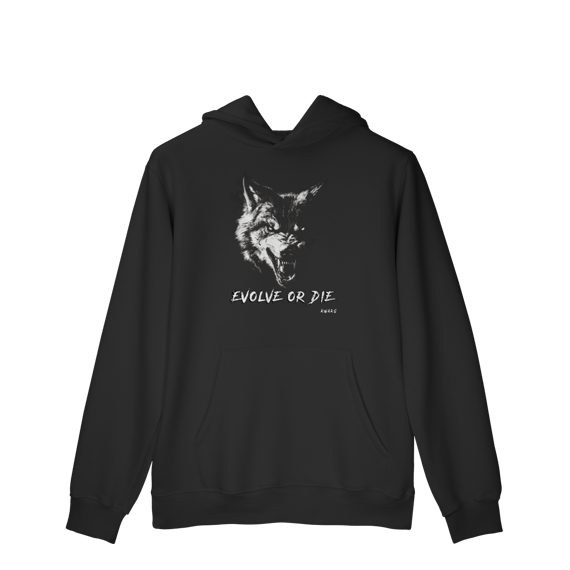 Moletom Canguru - Evolve or Die (Lobo)