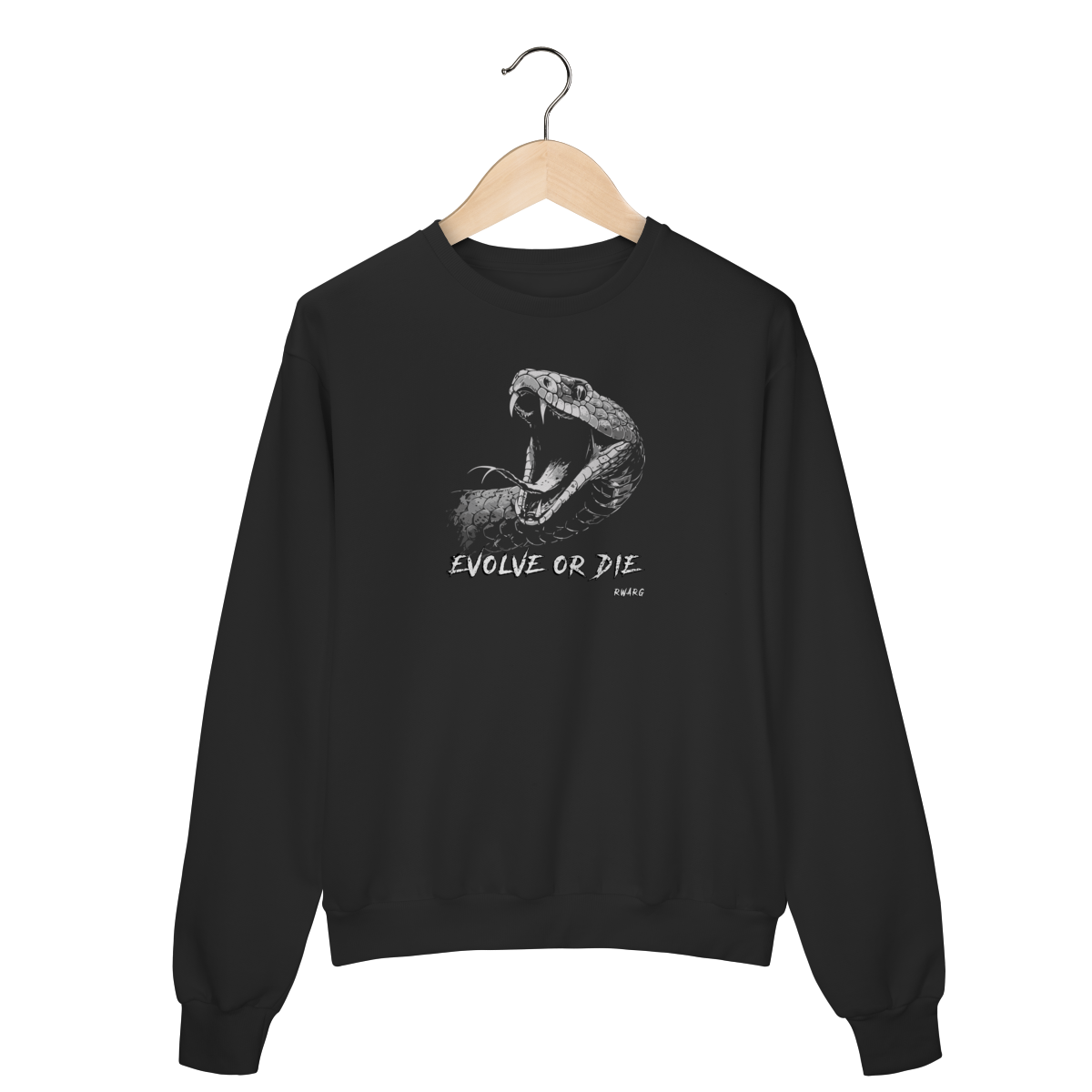 Nome do produto: Moletom Fechado - Evolve or Die (Cobra)