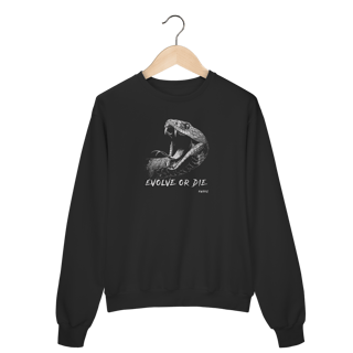 Nome do produto Moletom Fechado - Evolve or Die (Cobra)