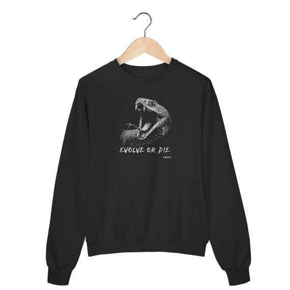 Moletom Fechado - Evolve or Die (Cobra)