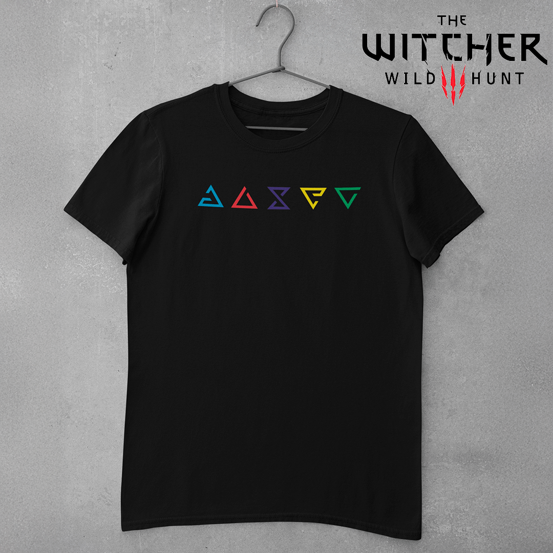 Nome do produto: Camiseta Signs of the Witcher