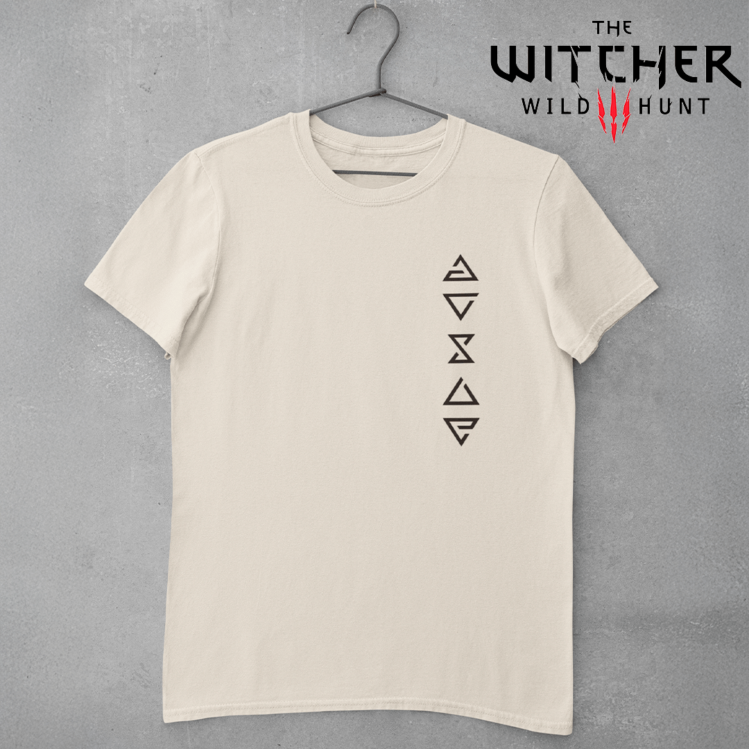 Nome do produto: Camiseta Witcher Spell Line - Camiseta Clara