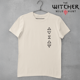 Camiseta Witcher Spell Line - Camiseta Clara