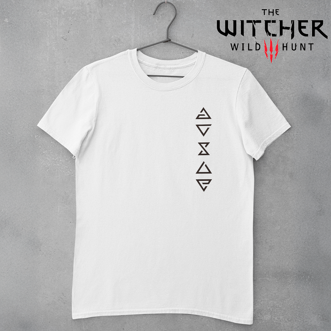 Nome do produto: Camiseta  Witcher Spell Line - Plus Size - Camiseta Clara
