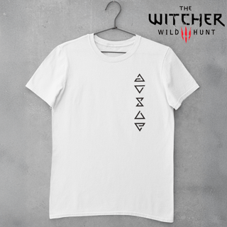 Camiseta  Witcher Spell Line - Plus Size - Camiseta Clara