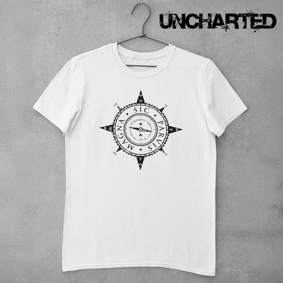 Camiseta SIC PARVIS MAGNA Full – Uncharted Series - Plus Size