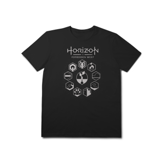 Nome do produtoCamiseta Horizon Forbidden West GAIA Protocol Black