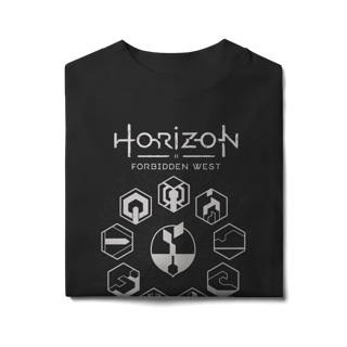 Nome do produtoCamiseta Horizon Forbidden West GAIA Protocol Black - Oversized