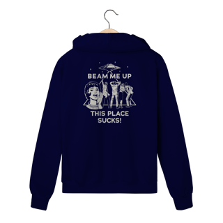 Nome do produtoMoletom Stranger Things Beam Me Up - Zíper