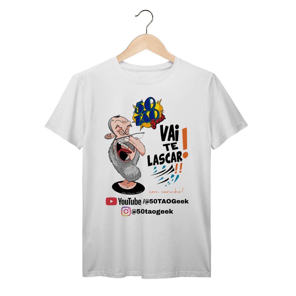 Nome do produto: Camiseta 50TÃO Geek Vai te Lascar - Clara