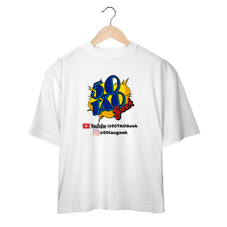 Nome do produtoCamiseta 50Tao Geek - Siga a Franquia Oversized (Clara)