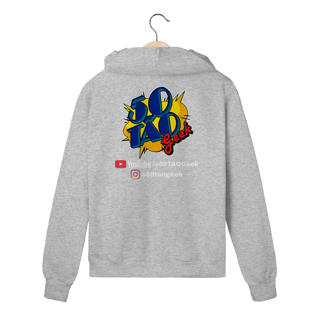 Nome do produtoMoletom 50Tao Geek - Siga a Franquia Zíper