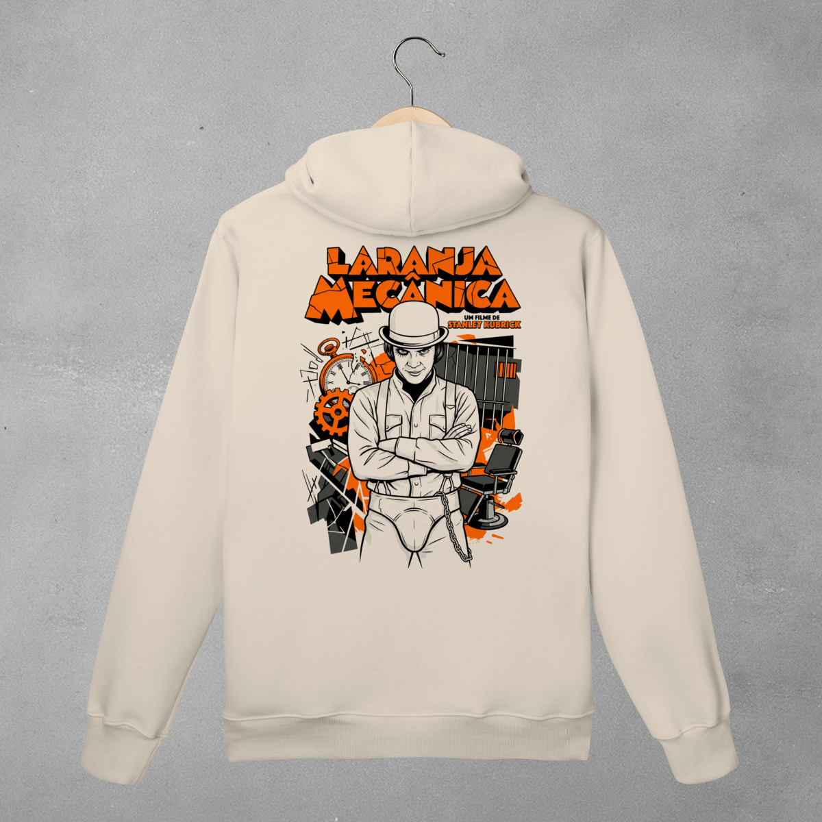 Moletom Laranja Mecânica - Canguru