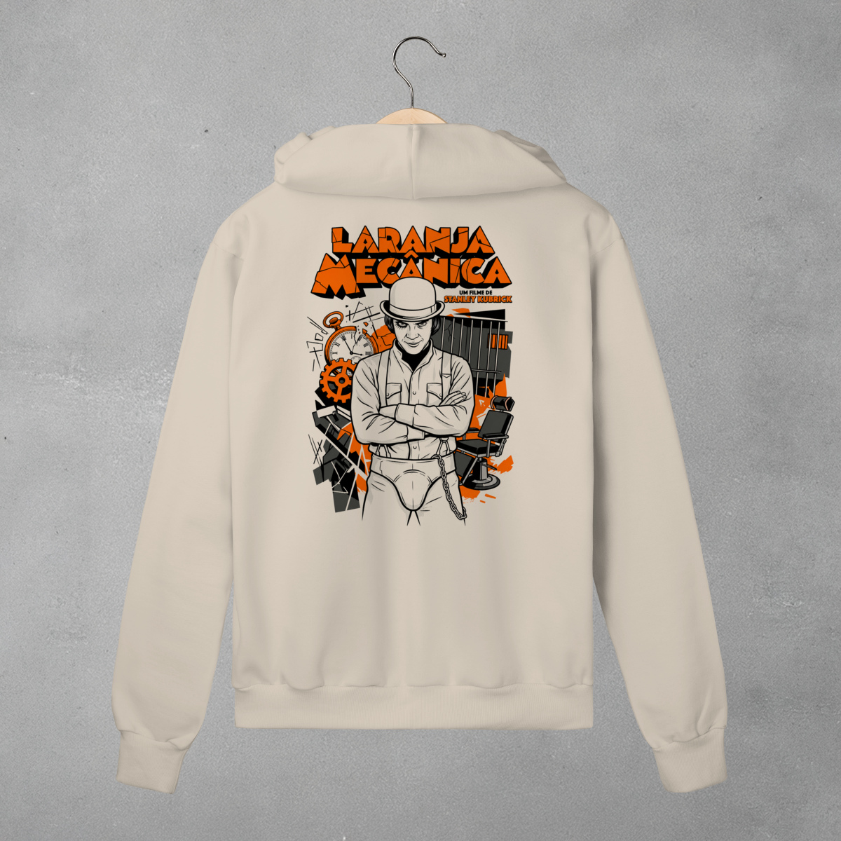 Moletom Laranja Mecânica - Zíper
