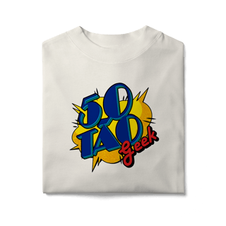 Nome do produtoCamiseta 50Tao Geek Comic Logo V2 - Oversized