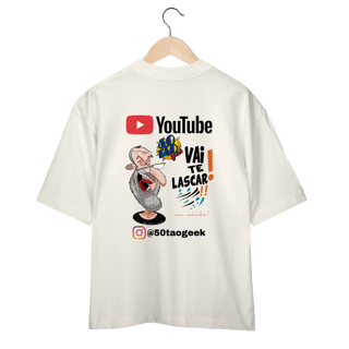 Nome do produtoCamiseta 50Tao Geek - Vai Te Lascar Oficial Oversized (Clara)