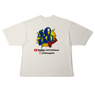 Nome do produtoCamiseta 50Tao Geek - Siga a Franquia Oversized (Clara)
