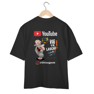 Nome do produtoCamiseta 50Tao Geek - Vai Te Lascar Oficial Oversized
