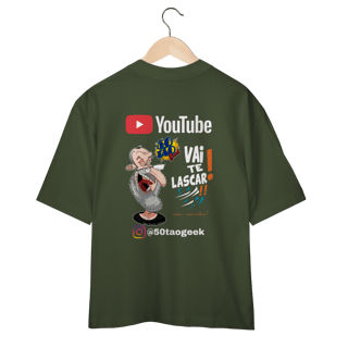 Nome do produtoCamiseta 50Tao Geek - Vai Te Lascar Oficial Oversized