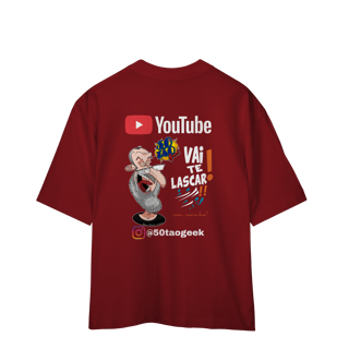 Nome do produtoCamiseta 50Tao Geek - Vai Te Lascar Oficial Oversized