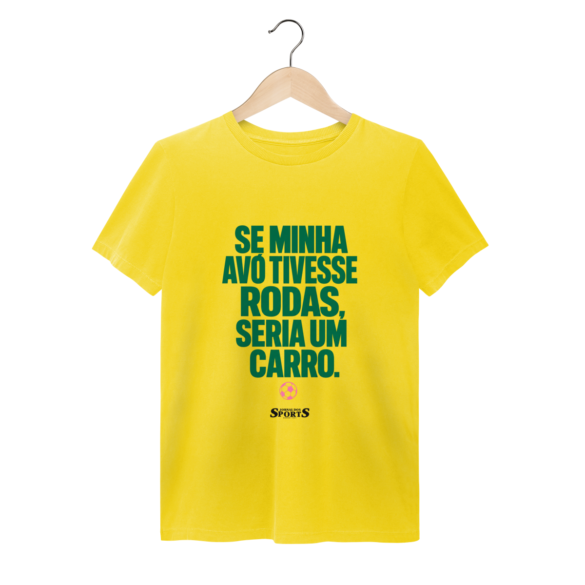 Nome do produto: CAMISA JORNAL DOS SPORTS SE MINHA AVÓ TIVESSE RODAS…