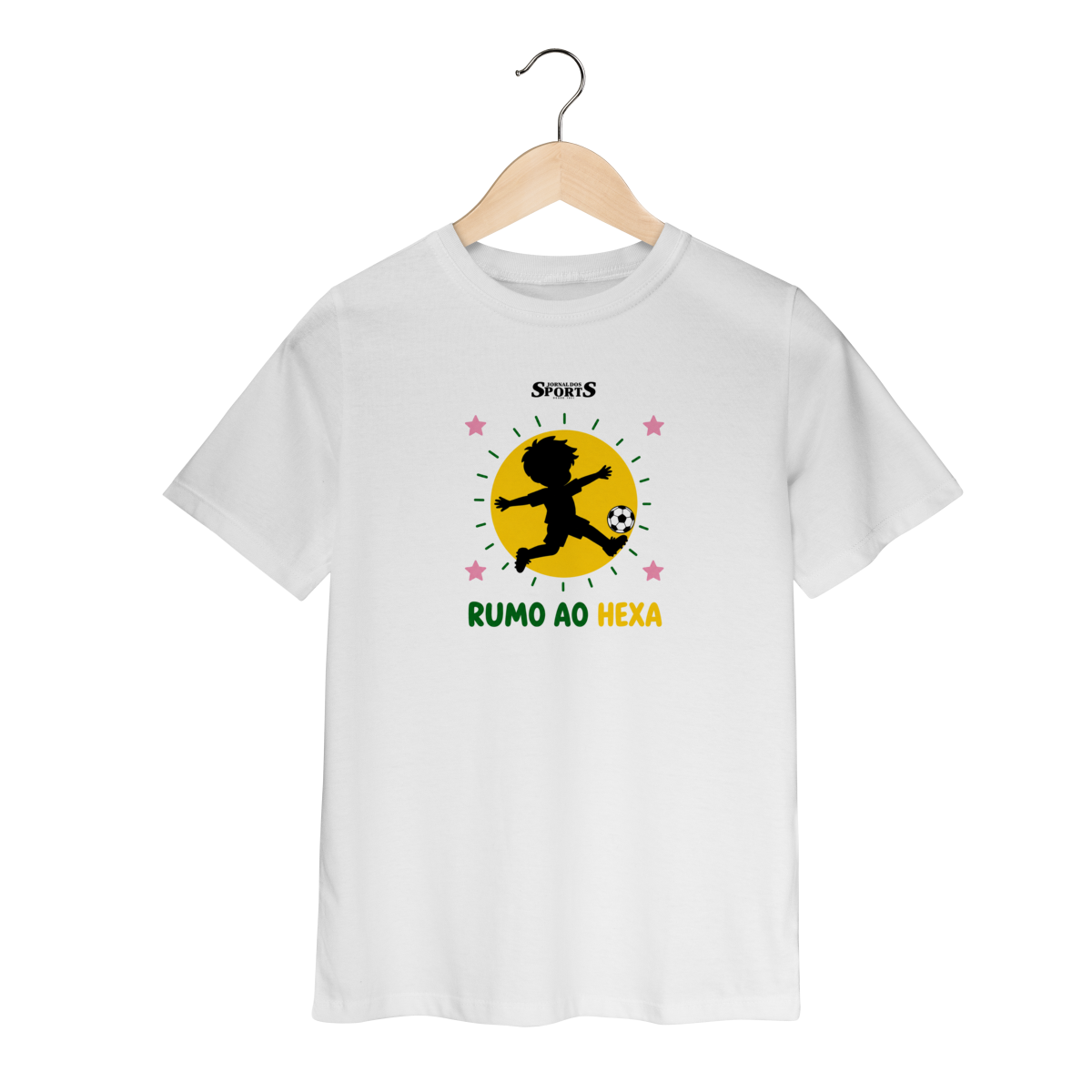 Nome do produto: CAMISA INFANTIL RUMO AO HEXA JORNAL DOS SPORTS