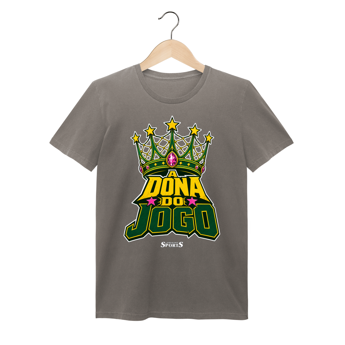 Nome do produto: CAMISA JORNAL DOS SPORTS DONA DO JOGO