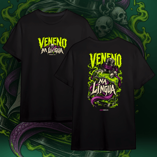 Nome do produto VENENO NA LÍNGUA - Camiseta Unissex
