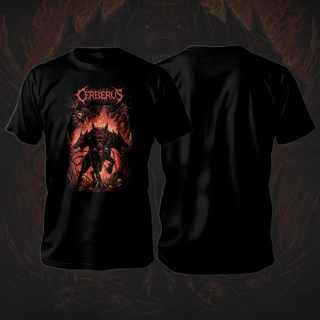 Nome do produtoCamiseta Cerberus – Guardião do Inferno