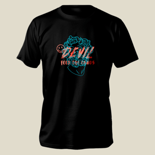 Camiseta - Devil statue