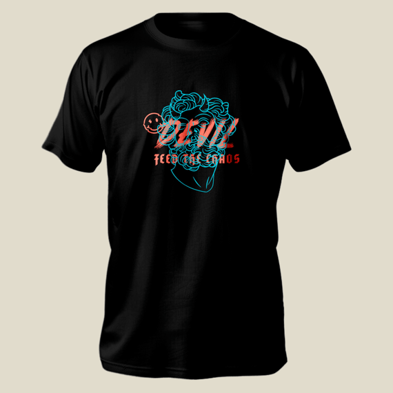 Camiseta - Devil statue