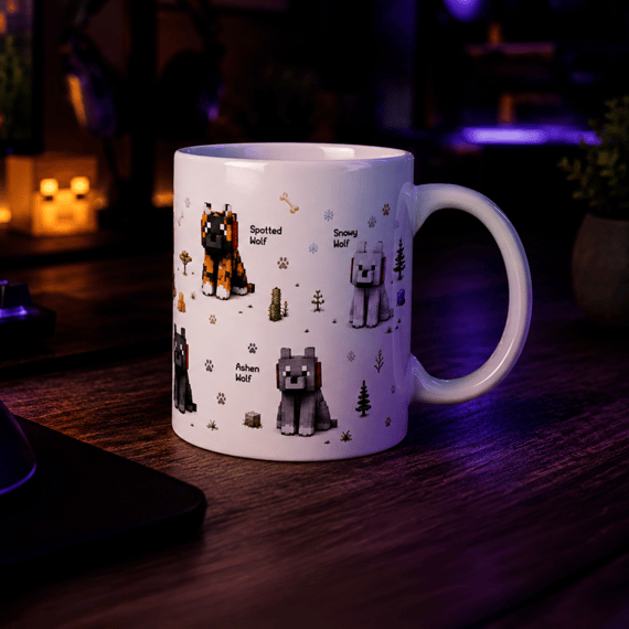 Caneca Lobo Minecraft