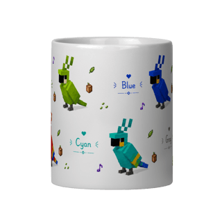 Nome do produto Caneca Papagaio Minecraft