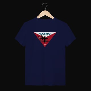 Nome do produto Camiseta Varig Vintage Triângulo - Estampa Retrô Aviação