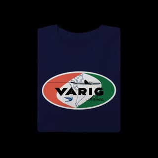 Nome do produto Camiseta  Varig Logo Antigo - Coleção Linhas Aéreas Clássicas