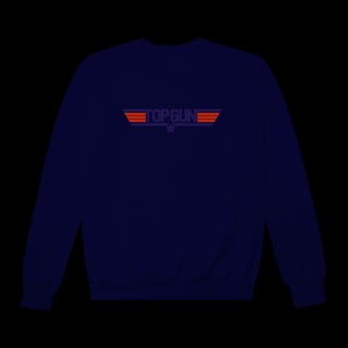 Nome do produto Moletom Top Gun Gola Careca - Blusa de Frio Clássico do Cinema