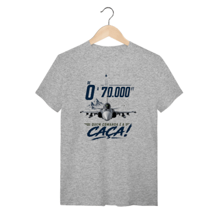 Nome do produto Camiseta Estampa Militar - Quem Comanda é a Caça (F-39 Gripen)